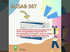 25-OH Vitamina D Kit di prova Elisa kit ELISA sensibile per la misurazione quantitativa dei livelli di 25-idrossivitamina D nel siero o nel plasma che valuta lo stato della vitamina D e sostiene