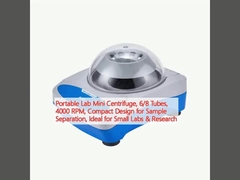 Minicentrifughe portatili per laboratorio, tubi 6/8, 4000 giri al minuto, progettazione compatta per la separazione di campioni, ideale per piccoli laboratori e ricerca