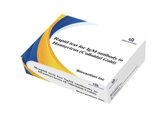 Kit di test rapido IgM per il virus Hantaan per la rilevazione qualitativa di anticorpi HTNV utilizzando l'immunoassay a flusso laterale (LFIA) come test di punto di cura (POCT)