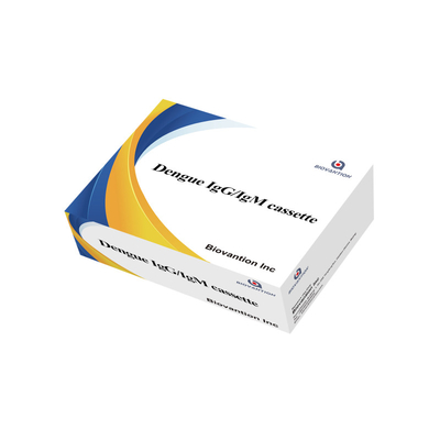 Sensitività Test su cassetta IgG/IgM dell'oro colloidale per la dengue con lettura di 5-15 minuti