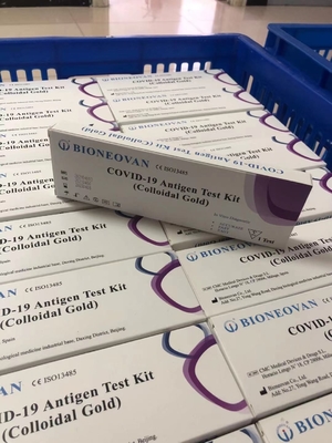 Test rapido della saliva dell'antigene COVID-19 sotto la lingua con 3 minuti