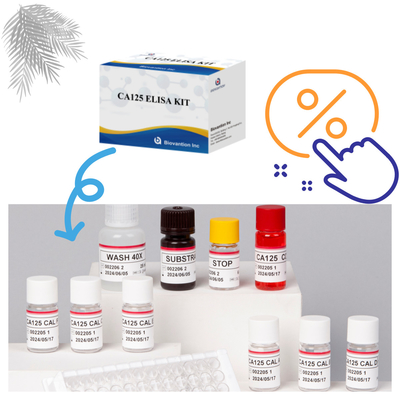 Biovantion CA125 ((Quantitativo) Vita utile di 18 mesi Kit di prova Elisa con sensibilità e specificità