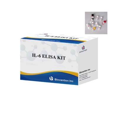 IL 6 kit di prova Elisa 1 ora di tempo di prova 96 test kit di prova ELISA per uso in laboratorio IVD