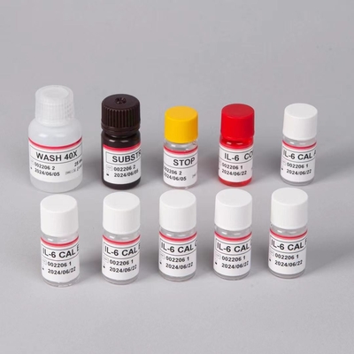 IL 6 kit di prova Elisa 1 ora di tempo di prova 96 test kit di prova ELISA per uso in laboratorio IVD