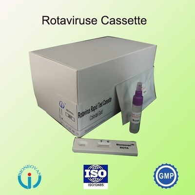 IVD Rotavirus Rapid Cassette Colloidal Gold Rapid Test per la diagnosi ospedaliera 2-30C Durata di conservazione 24 mesi