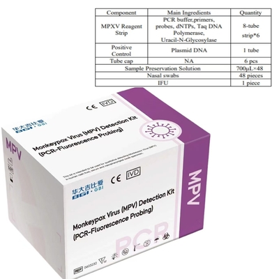 Virus della varicella in tempo reale Kit PCR MPXV Swab orafaringea Swab orafaringea