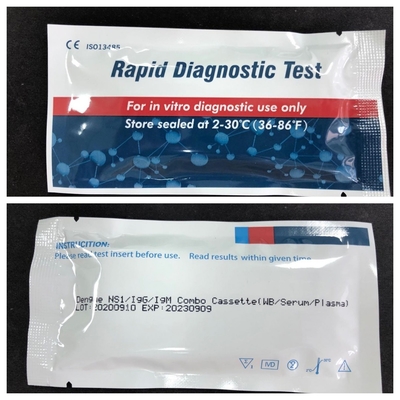 Cassetta per il test rapido della dengue per il rilevamento delle malattie sensibili con durata di conservazione di 24 mesi
