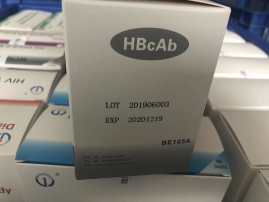 Reagente diagnostico per uso umano con 96 test di anticorpi Hbc HBcAb Elisa Kit
