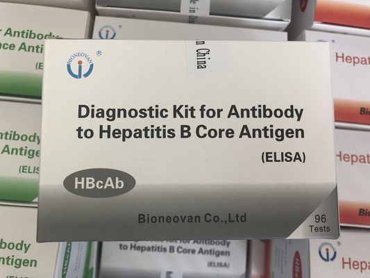 Reagente diagnostico per uso umano con 96 test di anticorpi Hbc HBcAb Elisa Kit
