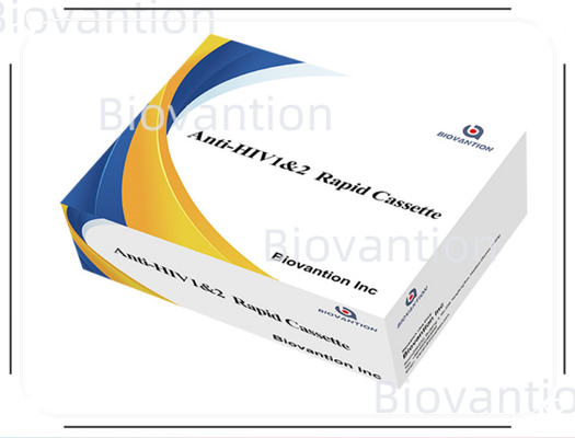 Reagente di prova rapida HIV 1/2 Metodo di prova di rilevazione dell'oro colloidale con 25 prove