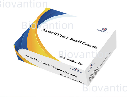 Reagente di prova rapida HIV 1/2 Metodo di prova di rilevazione dell'oro colloidale con 25 prove