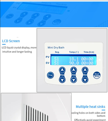 HUXI Mini Dry Bath incubatore di bagni secchi RT + 5 °C a 100 °C