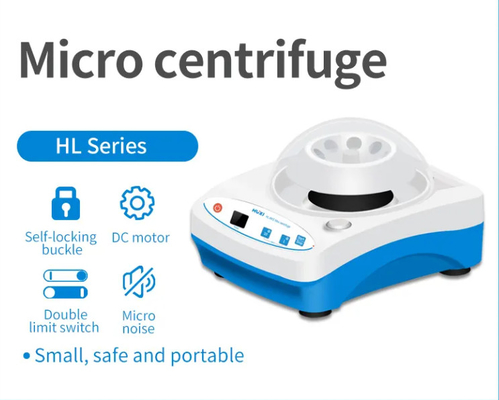 Mini Centrifugatrice di laboratorio portatile 6/8 tubi 4000 giri al minuto CE certificato Design compatto di plastica e metallo Ideale per la ricerca nei piccoli laboratori