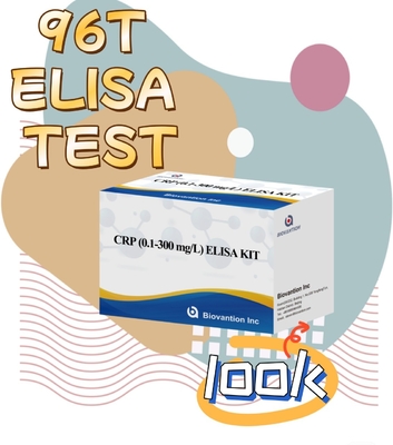 CRP accurato 0,1-300 mg/l Kit di prova Elisa per il rilevamento sensibile di sostanze biologiche