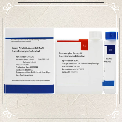 Quantificazione accurata di più biomarcatori in vari campioni Assaggio immunoturbidimetrico Siero Amiloide A Kit di assaggio SAA