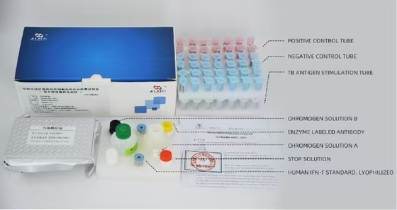 TB IGRA ELISA Kit di prova in un solo passaggio per la diagnosi della tubercolosi da micobatteri