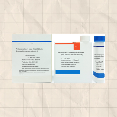 Reagente ASO ad alta sensibilità con 96 test con metodo immunoturbidimetrico in lattice per una diagnosi accurata