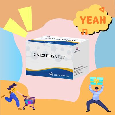 Kit di prova ELISA CA125 ad alta sensibilità con 96 test e 1 ora di test per una diagnosi accurata del cancro