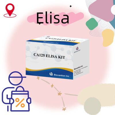 Kit di prova ELISA CA125 ad alta sensibilità con 96 test e 1 ora di test per una diagnosi accurata del cancro