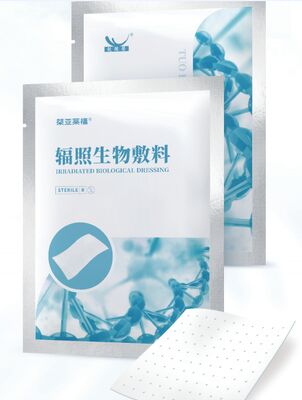 Medicazione biologica sterile monouso irradiata con raggi gamma per la cura di ustioni e ferite traumatiche