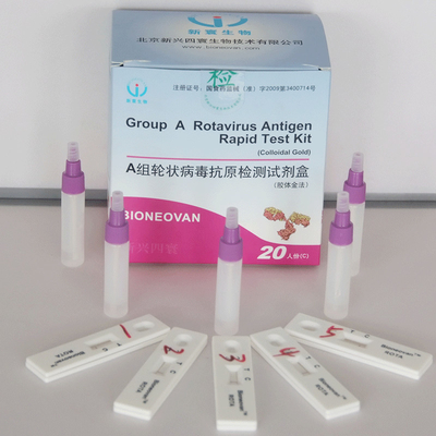 esemplare delle feci di Kit Colloidal Gold Rapid Test della prova del rotavirus 20pcs