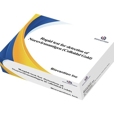 Test rapido per la rilevazione dell'antigene del norovirus con 20 kit Metodo oro colloidale con CE